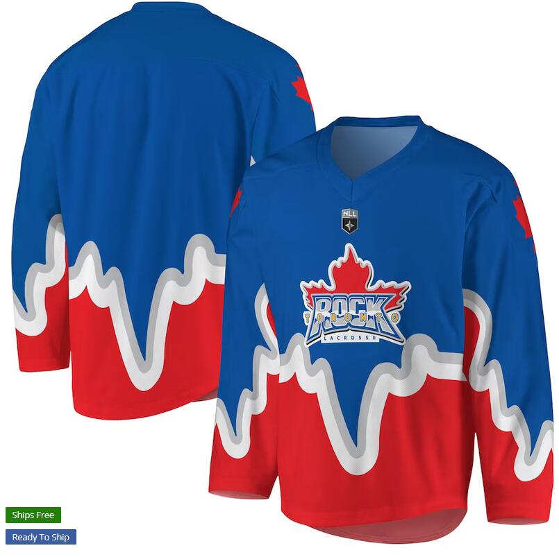 Custom Toronto Rock Youth Replica Jersey Royal and Red NHL Jerseys->customized nhl jersey->Custom Jersey